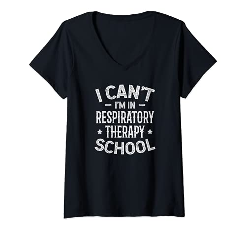 Mujer En terapia respiratoria escuela RT regalo, terapeuta respiratoria Camiseta Cuello V