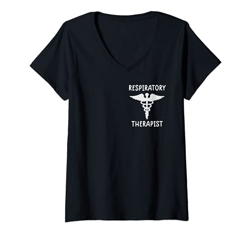Mujer rt camisa de terapia respiratoria camisa mujeres RT Cuidado Semana Bolsillo Camiseta Cuello V