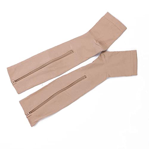 Mujeres Media Calcetines De Compresión con Cremallera para Quemar Grasa, Calcetines Finos De Belleza para Dormir para Mujer, Calcetines para   Preveni