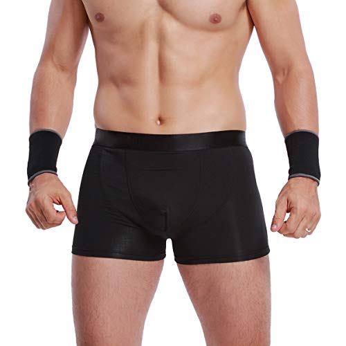 Muñequera de sujeción (1 Par) - Tejido ligero, elástico y transpirable - Marca Neotech Care - Compresión media - Negro (Talla L)
