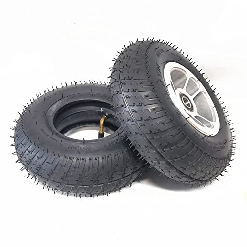 NGD Accesorio de Silla de Ruedas Inflables,9 Pulgadas Ruedas Delanteras para Sillas de Ruedas Eléctricas,Rueda de Goma Antideslizante-Carga Máxima 120 kg(Paquete de 2)