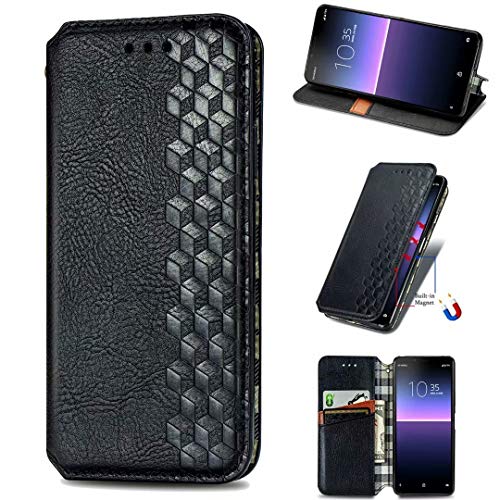 OPPO Realme Narzo 30 5G - Funda para teléfono móvil, 3D a prueba de golpes, piel sintética, absorción de golpes, funda de poliuretano termoplástico con soporte para tarjetas, color negro