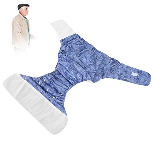 Pañal de tela para adultos, Pañal de tela para adultos, Pañal para ancianos lavable ajustable Pañal para adultos Incontinencia reutilizable Pantalones para pañales para incontinencia de ancianos(#3)