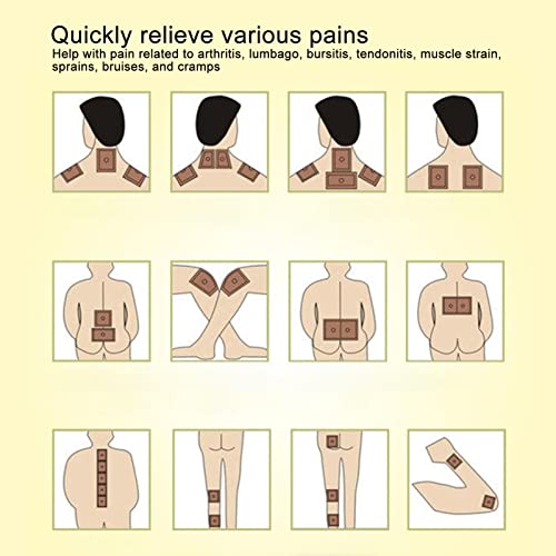 Parche para Aliviar el Dolor, Yeso Antidolor, Yeso de Pimiento Caliente, Parches para Aliviar el Dolor de Yeso para las Articulaciones, Espalda, Hombro, Brazo, Músculo, Relajación, Alivio Rápido