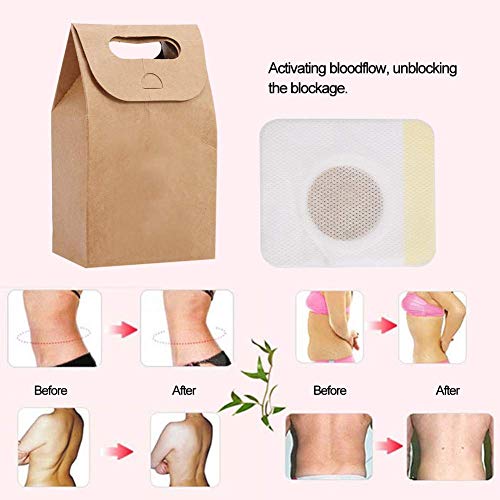 Pegatina Para Adelgazar, 40 Piezas de Pegatinas Para Bajar de Peso Que Aprietan La Medicina China, Pegatinas Para El Ombligo, Parches Adelgazantes Para El Abdomen, Producto Para El Cuidado(1)