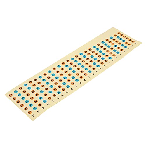 Pegatinas De Notas De Diapasón De Cuerdas, Pegatinas De Varios Colores, Pegatinas De Diapasón De Guitarra, Impresión De Letras De Alta Definición Para Amantes De La Música Para