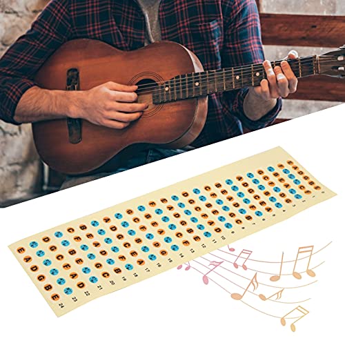 Pegatinas De Notas De Diapasón De Cuerdas, Pegatinas De Varios Colores, Pegatinas De Diapasón De Guitarra, Impresión De Letras De Alta Definición Para Amantes De La Música Para