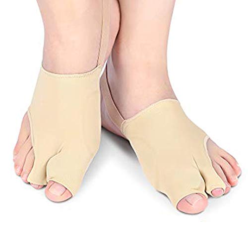 PINCOU Corrector de Juanetes de Gel con Almohadilla para Alivio del Dolor de Juanetes, ProteccióN de FéRula de Juanetes con Almohadilla de Gel de Silicona Integrada para Hallux Valgus