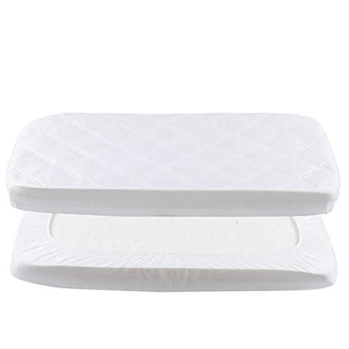 Protector Cuna Cubrecolchón Impermeable de Cama Bebé Protector de Colchón para Cuna Impermeable Sábanas cuna Impermeable Cubre Colchon 50 x 90 cm de YOOFOSS