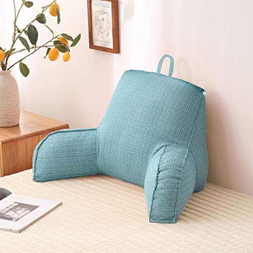 qingfeitai Almohadas De Lectura, CojíN Grande para Libros, CojíN para La Cintura con Reposabrazos, CojíN De Respaldo Desmontable para Leer, Descansar En La Cama, Relajarse Y Ver TelevisióN