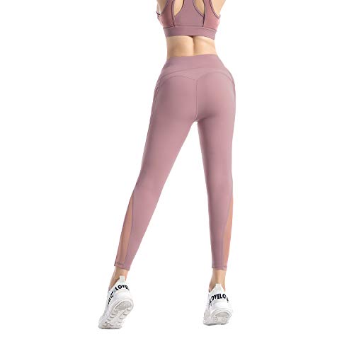 RaMokey El Nuevo Leggings Mujer Mallas de Deporte de Mujer Cintura Alta con Bolsillos Pantalon Deportivo para Running Training Estiramiento Yoga y Pilates