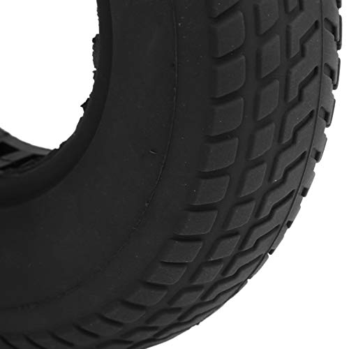 RANNYY Neumático para Patinete eléctrico, 200x50 mm Neumático sólido a Prueba de explosiones Neumático de Goma Amortiguación Hueca para Patinete eléctrico(Negro)
