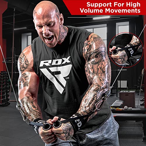 RDX Muñequeras Gym Powerlifting Correas de Levantamiento, Aprobado por IPL y USPA, Wrist Wraps Deportivas para Culturismo Musculación Gimnasio Calistenia Fitness Halterofilia Gimnástico Entrenamiento