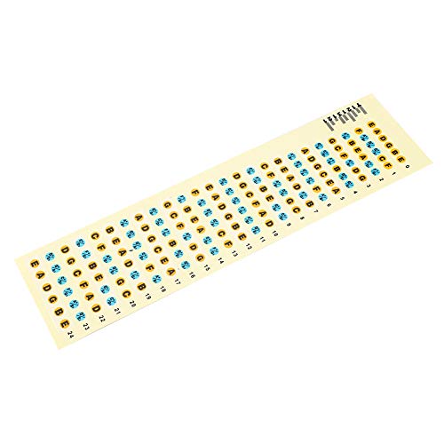 Regalo DiferenteAdhesivo de Escala Musical, Adhesivo de diapasón de Guitarra de Alta definición Resistente al Desgaste, Adhesivo de Efecto excelente para Jugar para entusiastas de la música, Princ