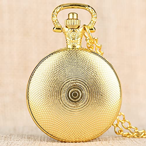 Reloj De Bolsillo De Cuarzo - Emblema De Fiesta Insignias Soviéticas Martillo Hoz Reloj De Bolsillo De Cuarzo Ejército Ruso Comunismo Collar Cadena De Reloj Para Hombres Mujeres, Oro, Cadena Gru