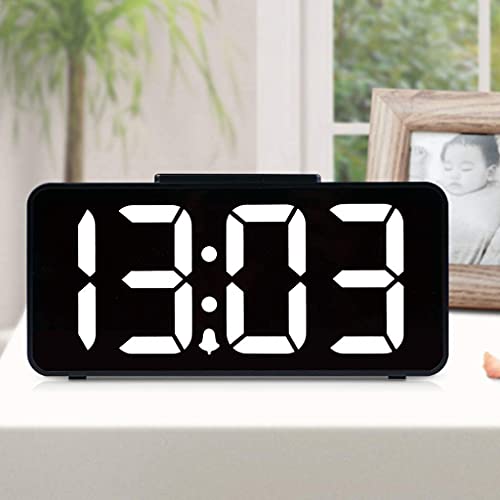 Reloj Despertador Ruidoso con Agitador De Cama, Reloj Despertador De Vibración Sordo-Tonto para Personas Que Duermen Mucho (Color: Negro)