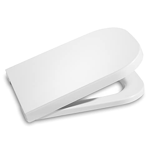 Roca A801470004 The Gap Standard - Tapa y asiento para inodoro, distancia entre los orificios de anclaje: 16 cm, Blanco, 453.5 x 350 x 35 mm