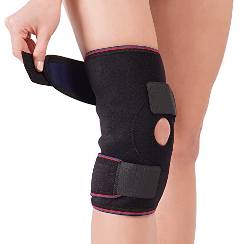 Rodillera De Neopreno con Rótula Abierta Soles - Diseño Ajustable Galardonado Y Durabilidad Maximizada - Rodillera De Compresión Antisudor para La Comodidad Y El Alivio Diarios
