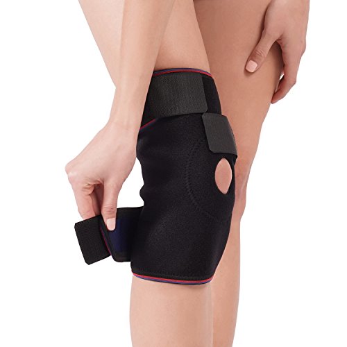 Rodillera De Neopreno con Rótula Abierta Soles - Diseño Ajustable Galardonado Y Durabilidad Maximizada - Rodillera De Compresión Antisudor para La Comodidad Y El Alivio Diarios