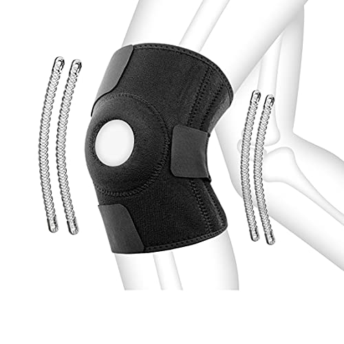 Rodilleras deportivas, cierre de velcro ajustable, adecuadas para atletas lesionados con esguinces, artritis, desgarros de meniscos, lesiones de ligamentos, rodilleras profesionales con bisagras