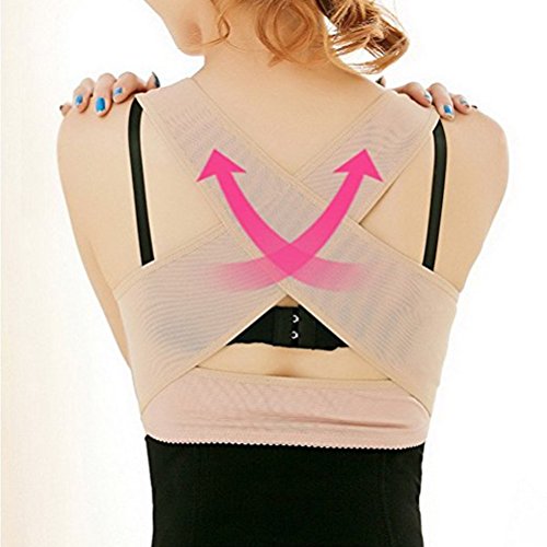 ROSENICE Faja para Espalda Corrector de Postura Espalda Mujer Soporte de Espalda Ajustable Talla S