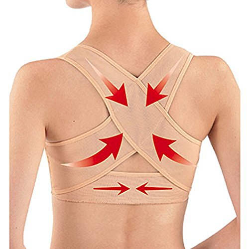 ROSENICE Faja para Espalda Corrector de Postura Espalda Mujer Soporte de Espalda Ajustable Talla S