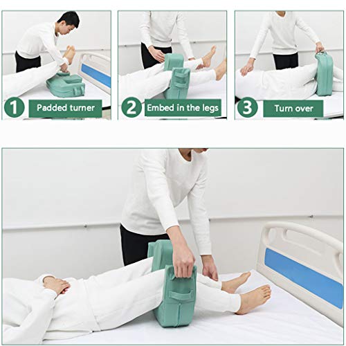 RUIVE Almohada Cuña para el Reposapiernas, Distribución La Presión Reposapiernas en La Cama Espuma En Capas Disuadir Las Úlceras Decúbito,Pierna Elevada Mejora La Circulación