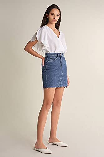 Salsa Mini falda Glamour Push in Secret en Denim