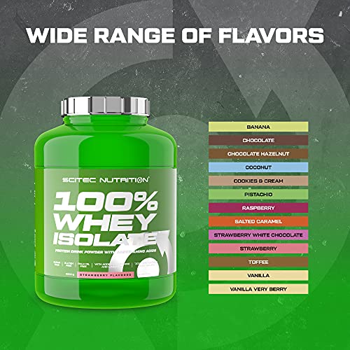 Scitec Nutrition 100% Whey Isolate con L-glutamina adicional, 2 kg, Plátano