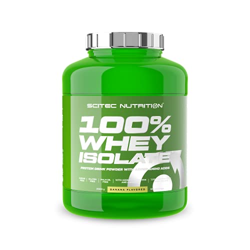 Scitec Nutrition 100% Whey Isolate con L-glutamina adicional, 2 kg, Plátano