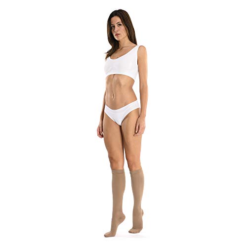 Scudovaris Media Corta Antitrombosis Altura Media Color Natural Talla 4-1 unidad