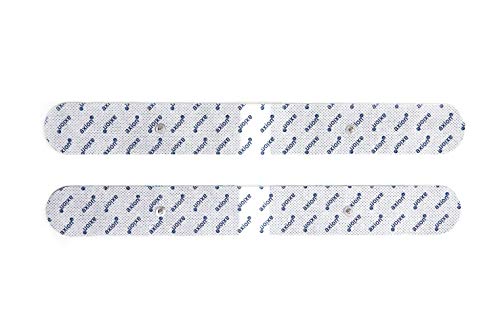 Set de 2 electrodos largos de 33x4 cm axion | Compatible con VITALCONTROL y compatible con Beurer | Parches para electroestimulador TENS y EMS para espalda