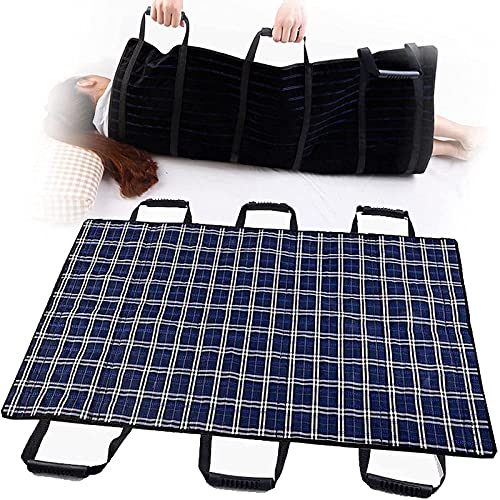 SHENXIAOMING Tabla De Transferencia Cinturones con 6 Asas, Impermeable Paño Deslizante Reutilizable, Manta De Transferencia para Discapacitados, Pacientes, Ayudas para Ancianos