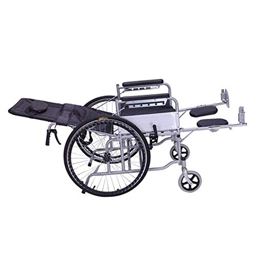 silla de ruedas Silla de rehabilitación médica, silla de ruedas, silla de ruedas plegable liviana, conducción médica, suministros médicos para adultos, multifunción, silla de ruedas reclinable complet