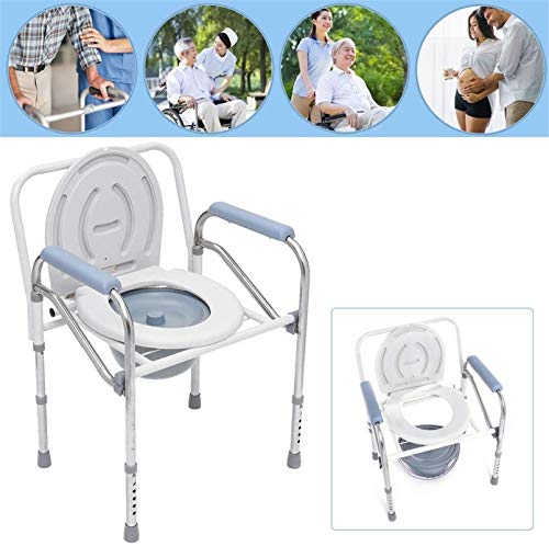 Silla/Taburete de baño y Ducha, Sillas de ducha para personas mayores, baño portátil plegable baño para ir al baño para orinar con conveniente asiento cómodo silla de ducha de asiento sin deslizamient