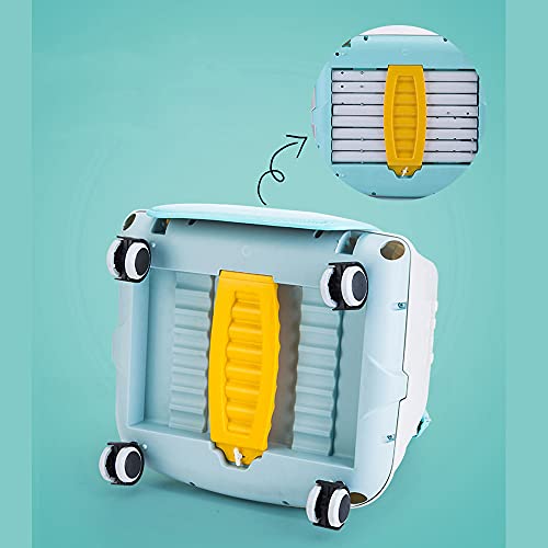 Sinbide Trona Evolutiva para Bebés y Niños con Ruedas 3-en-1 Ajustable Silla Alta de Comedor para comer con Doble Bandeja Extraíble y Cojín Convertir en Carrito Asiento Elevador Infantil (Rosa)