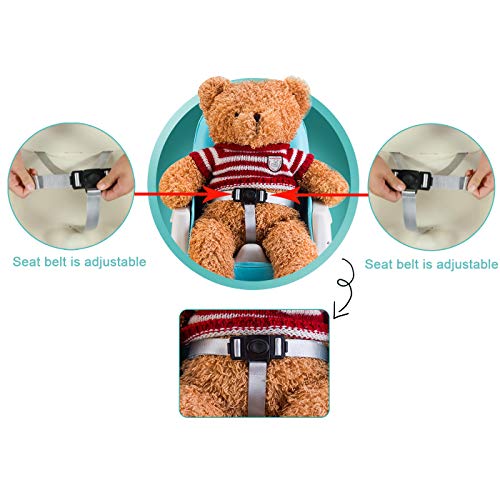 Sinbide Trona Evolutiva para Bebés y Niños con Ruedas 3-en-1 Ajustable Silla Alta de Comedor para comer con Doble Bandeja Extraíble y Cojín Convertir en Carrito Asiento Elevador Infantil (Rosa)