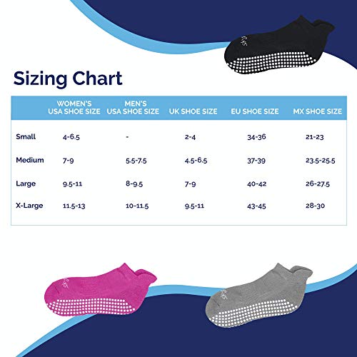 Skyba Calcetines Antideslizantes para Mujer Hombre - Barre, Yoga, Pilates, Rehabilitación En Hospital