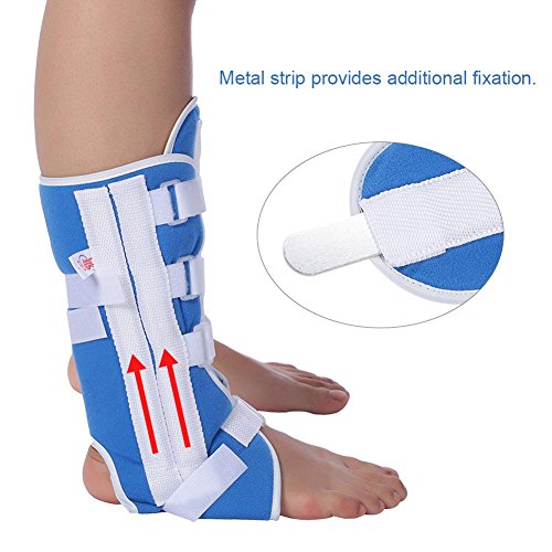 Sonew Pie Tobillera Soporte para el Tobillo Ortesis Rodillera Ajustable Conjunto de Apoyo elástico del Abrigo del Tobillo(L)