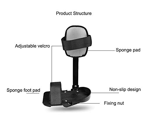 Soporte De Piernas Para Entrenador Electrónico De Pedal Electrónico, Férula De Fijación De Miembros Inferiores Terapia Física Y Rehabilitación Pedal De Bicicleta Entrenador Motorizado Férula, 1 Par
