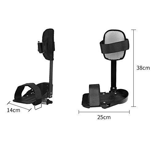 Soporte De Piernas Para Entrenador Electrónico De Pedal Electrónico, Férula De Fijación De Miembros Inferiores Terapia Física Y Rehabilitación Pedal De Bicicleta Entrenador Motorizado Férula, 1 Par