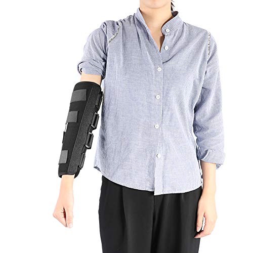 Soporte para codo, férula para brazo, transpirable, estilo invernal, miembro superior, articulación del codo, corrección del síndrome del túnel cubital y alivio del dolor de la artritis(S)