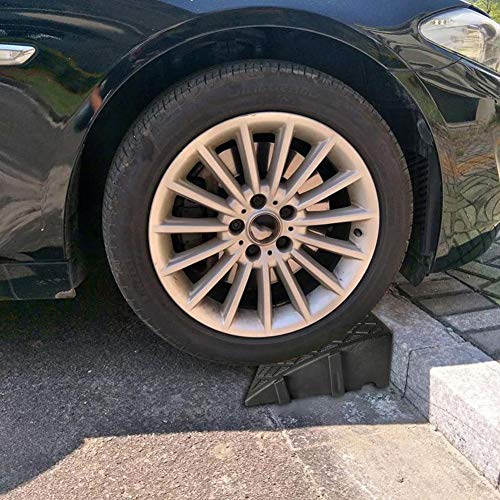 Sunneey Rampa De Bordillo Portátil, Rampa De Coche Rampa De Silla De Ruedas, Rampas De Goma para Servicio Pesado para Calzada, Muelle De Carga, Automóvil, Camión, Motocicleta, Silla De Ruedas