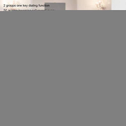 Sxrdz Teléfono fijo C256 LANDLINE HOME OFICINA TELÉFONO TELÉFONO TELÉFONO LED Identificación de la persona que llama Identificación de los hoteles del hotel Habitación de dormitorio con (Naranja negra