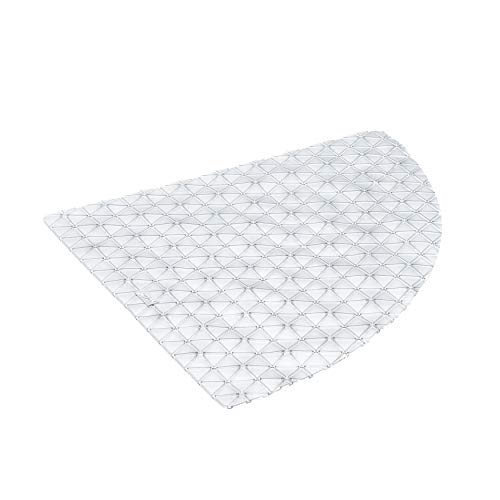 TATAY Diamond - Alfombra antideslizante para ducha o bañera, esquinera rincón, 48 x 48, translúcida