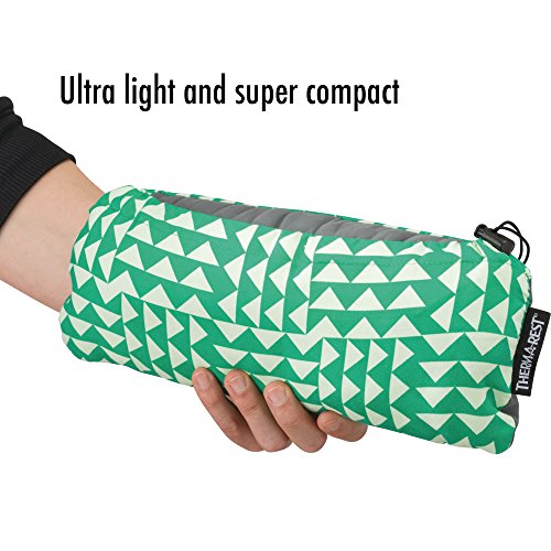 Therm-a-Rest Compressible - Almohada de Acampada, tamaño Medio, Color Tela Vaquera