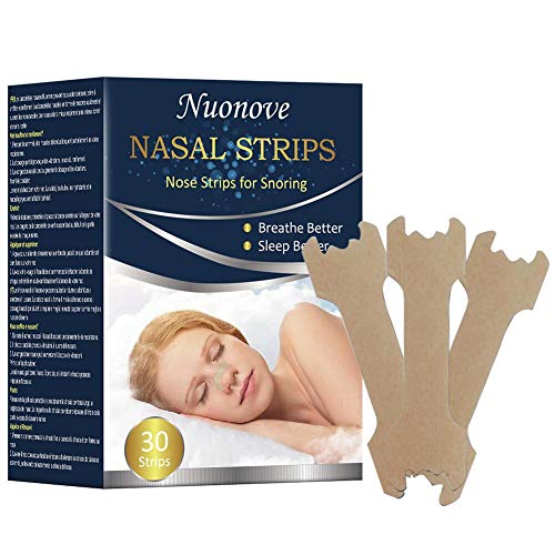 Tiras Nasales, Nasal Strips, Tiras Nasales Antironquidos, Antironquido, Tiras Nariz Respirar Mejor, Premium que evitan la apnea del sueño y la Congestión Nasal, 30 PCS