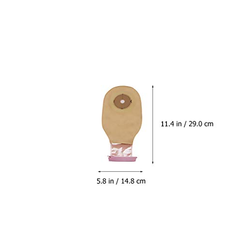 Tomaibaby 10 Piezas Bolsas de Drenaje de Ostomía Bolsas Anales de Colostomía Desechables Ajuste Drenable del Estoma para Adaptarse a La Bolsa de Orina Cuidado del Estoma de Ileostomía
