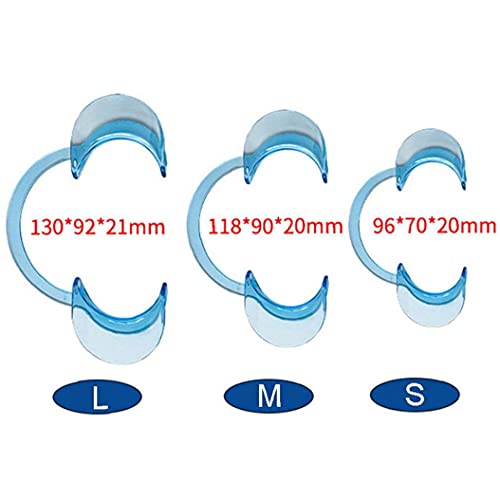 TOSSPER 15pcs Dental Cheek Retractor De Labios Blanqueamiento Dental Intraoral Abridor Flexible Retractor Oral para Adultos De Los Niños (5 Grande 5 Medio 5 Pequeño)