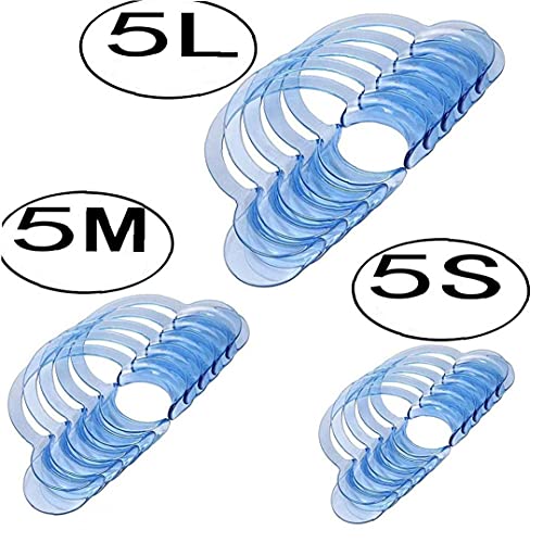 TOSSPER 15pcs Dental Cheek Retractor De Labios Blanqueamiento Dental Intraoral Abridor Flexible Retractor Oral para Adultos De Los Niños (5 Grande 5 Medio 5 Pequeño)